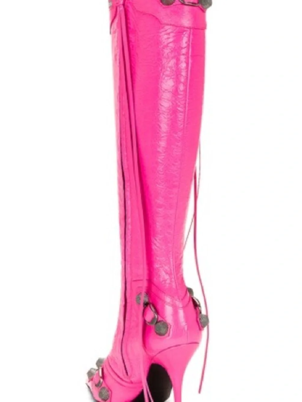 Balenciaga Women's Hot Pink Over-the-Knee Stiletto Boots